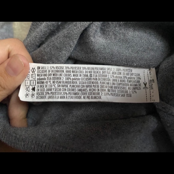 Grey Embroidered Collar Sweater - Picture 5 of 5